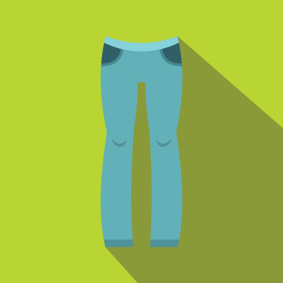 Woman trousers icon, flat style vector
