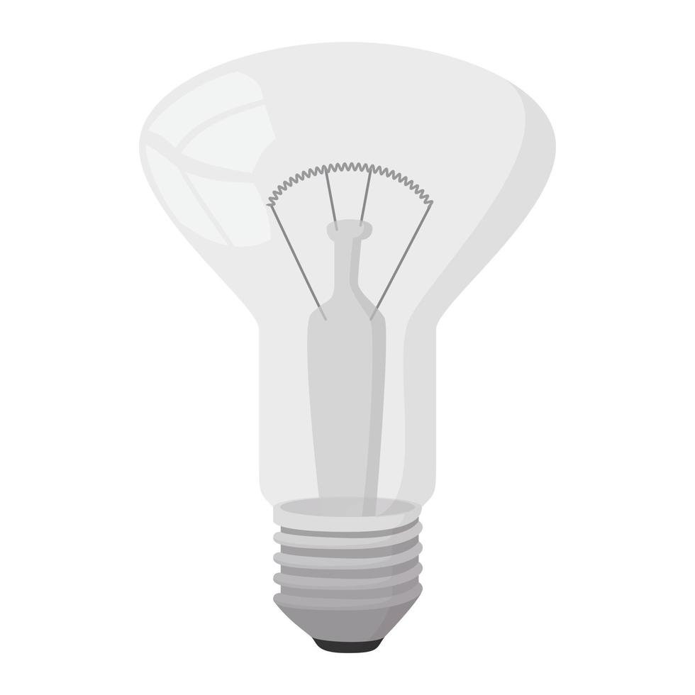 Decorator bulb icon, cartoon style vector
