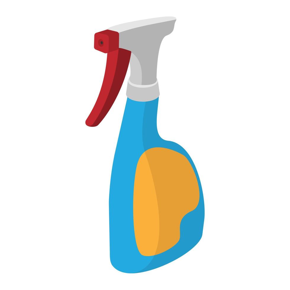 Plastic spray bottle cartoon icon vector