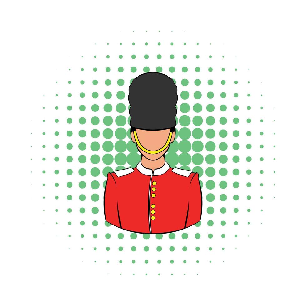 A Royal Guard icon, comics style vector