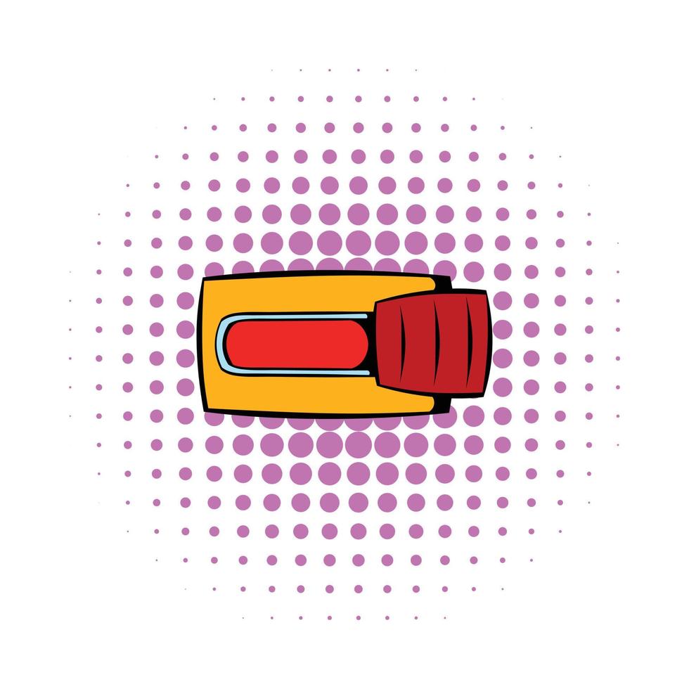 Toggle switch in No position icon, comics style vector