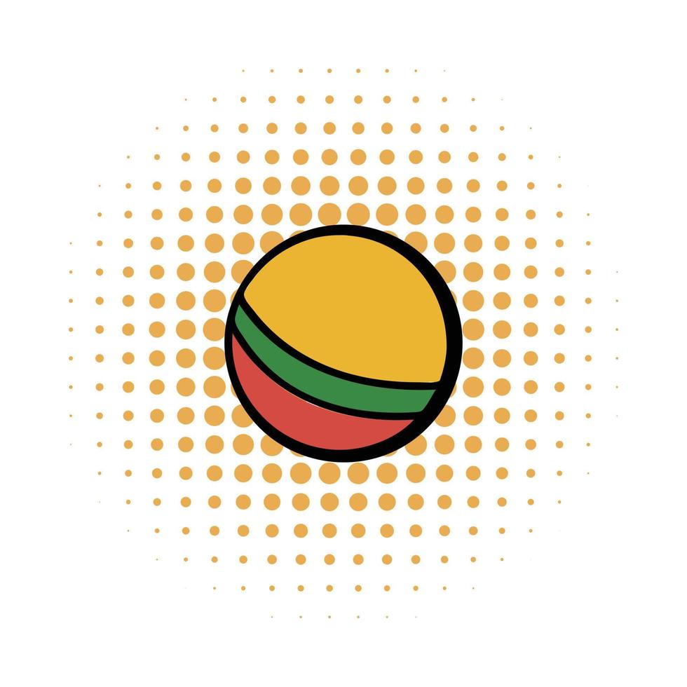 Baby ball comics icon vector