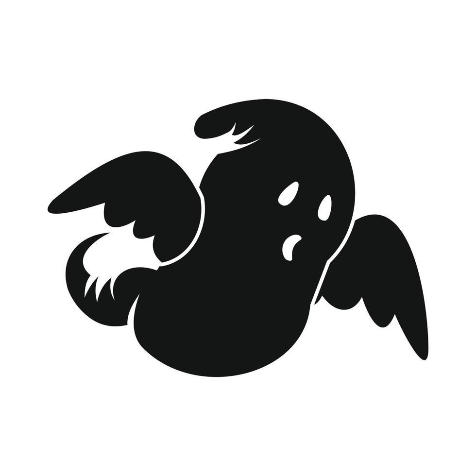 Ghost icon black vector