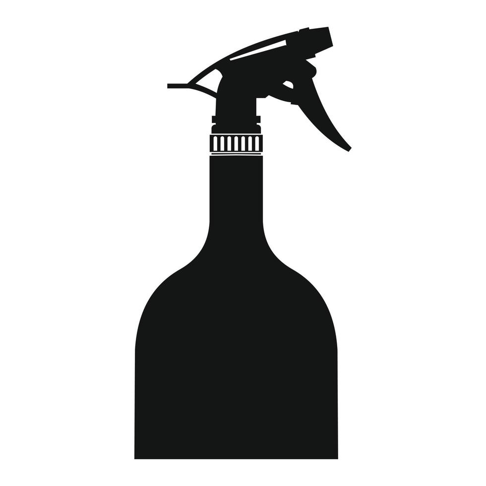 Sprayer bottle black simple icon vector