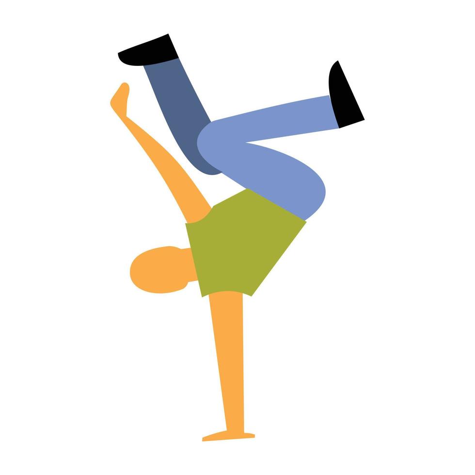 New dance flat icon vector