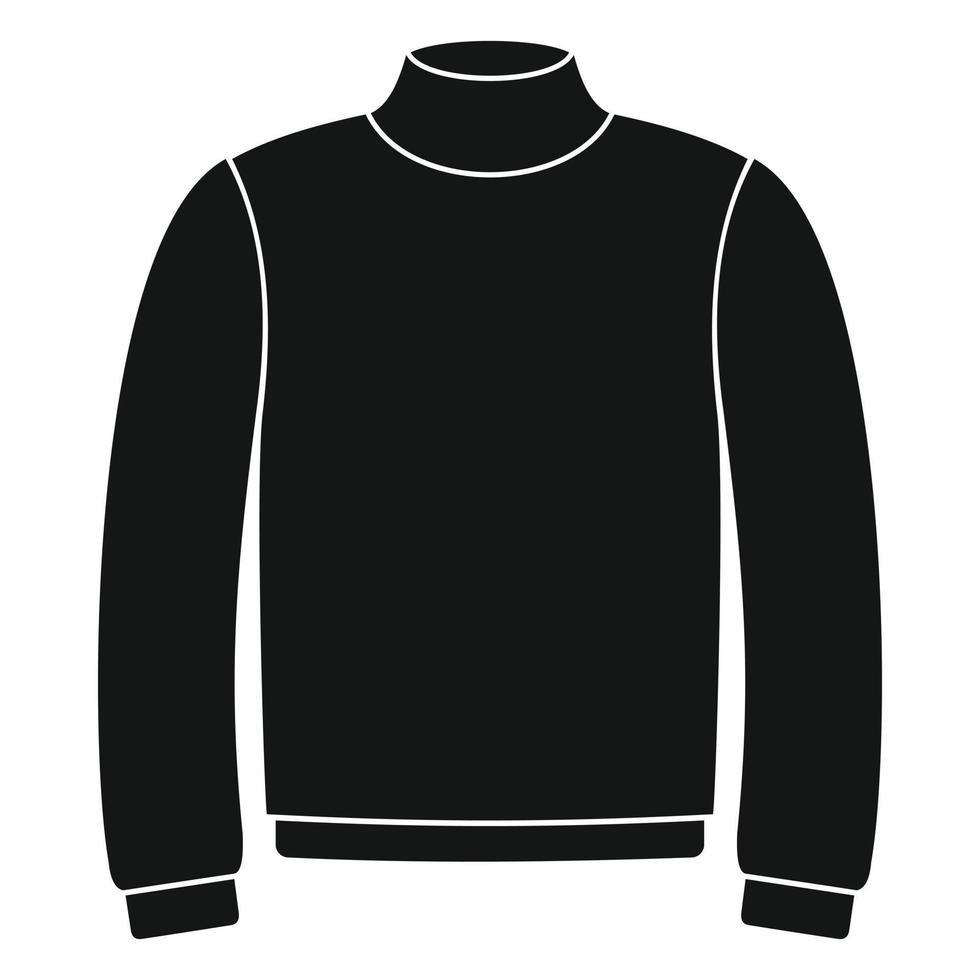 Sweater icon in simple style vector