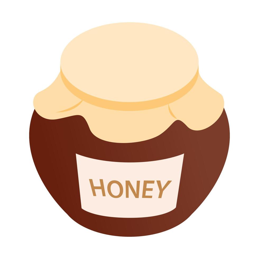 Honey bank isometric 3d icon vector