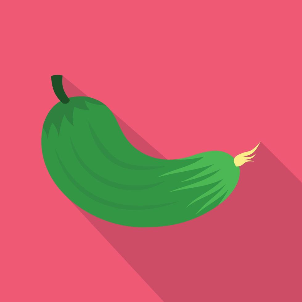 icono de pepino en estilo plano vector