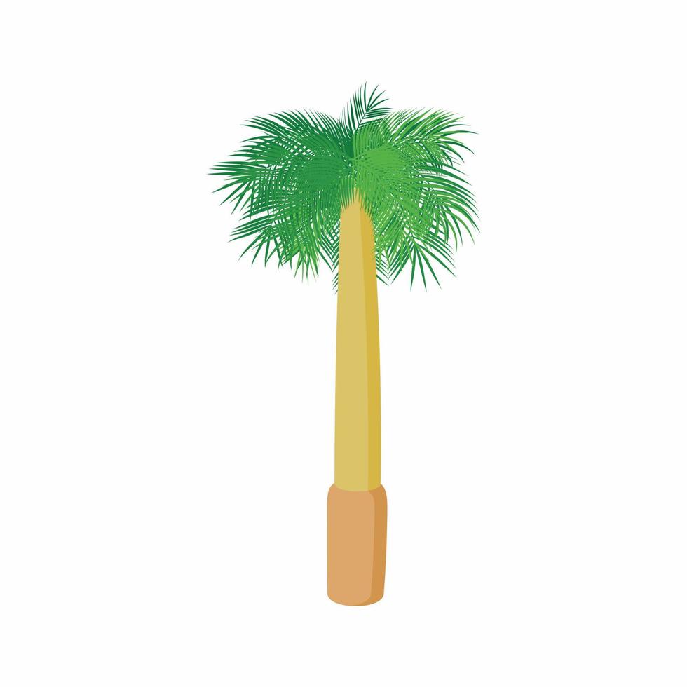 Royal palm icon, cartoon style vector