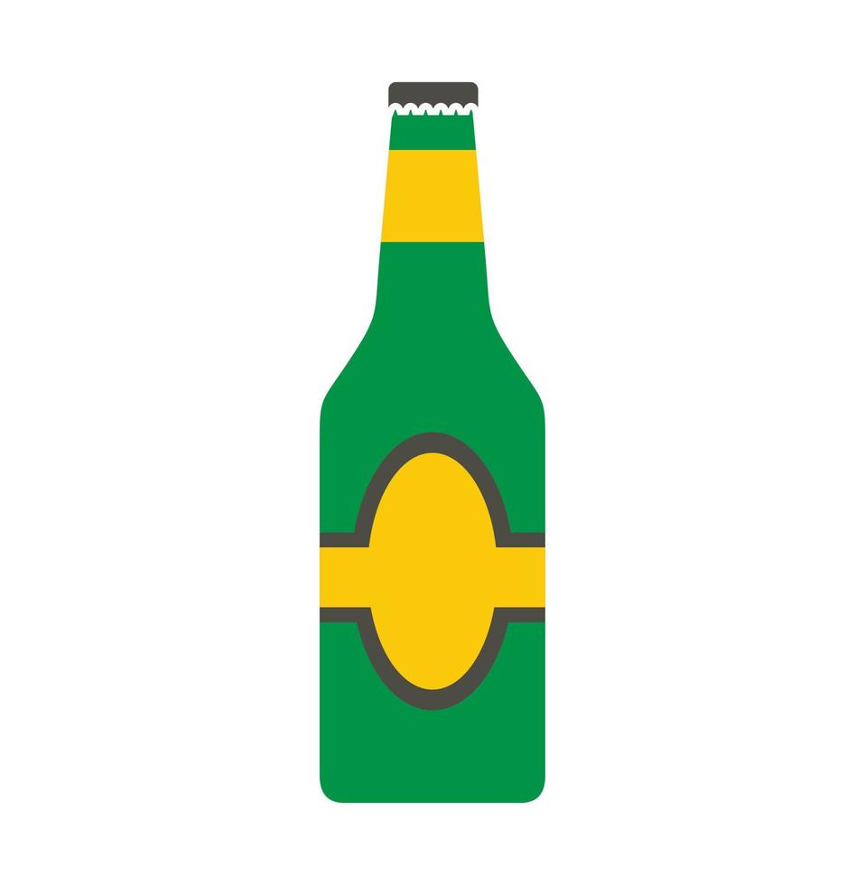 Bottle flat icon vector