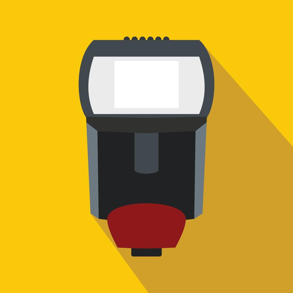 Lighting flash for camera icon, flat style vector