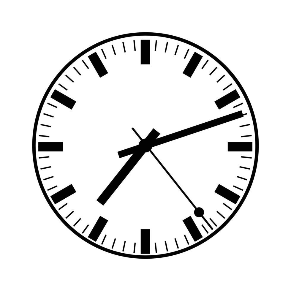 Clock icon simple vector