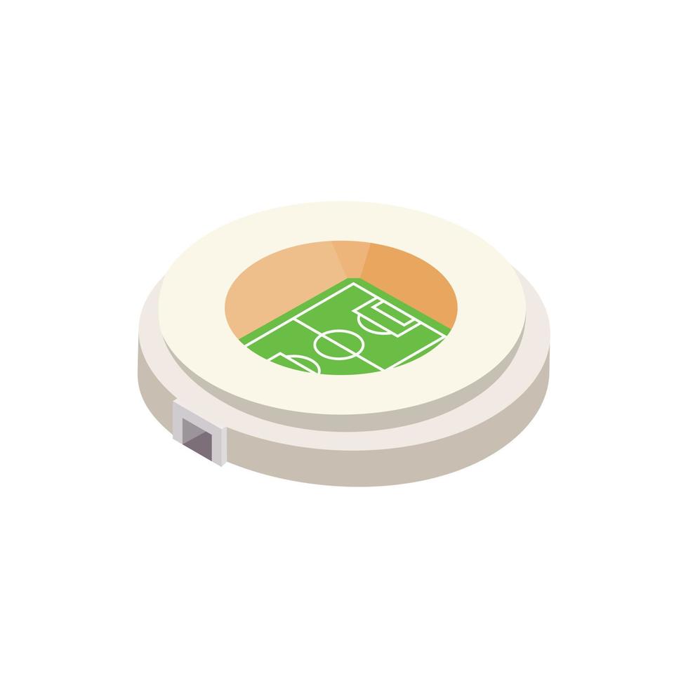 Football round stadium 3d icon vector