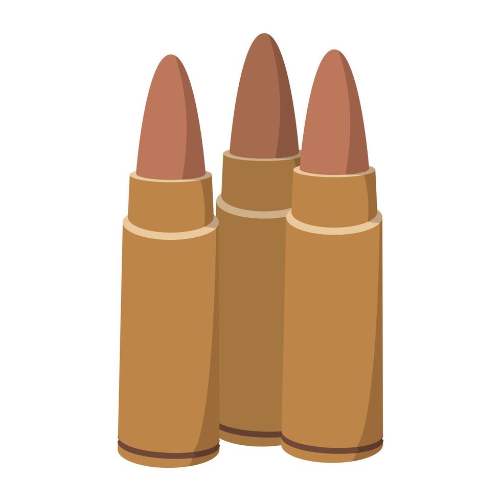 Three bullets cartoon icon vector