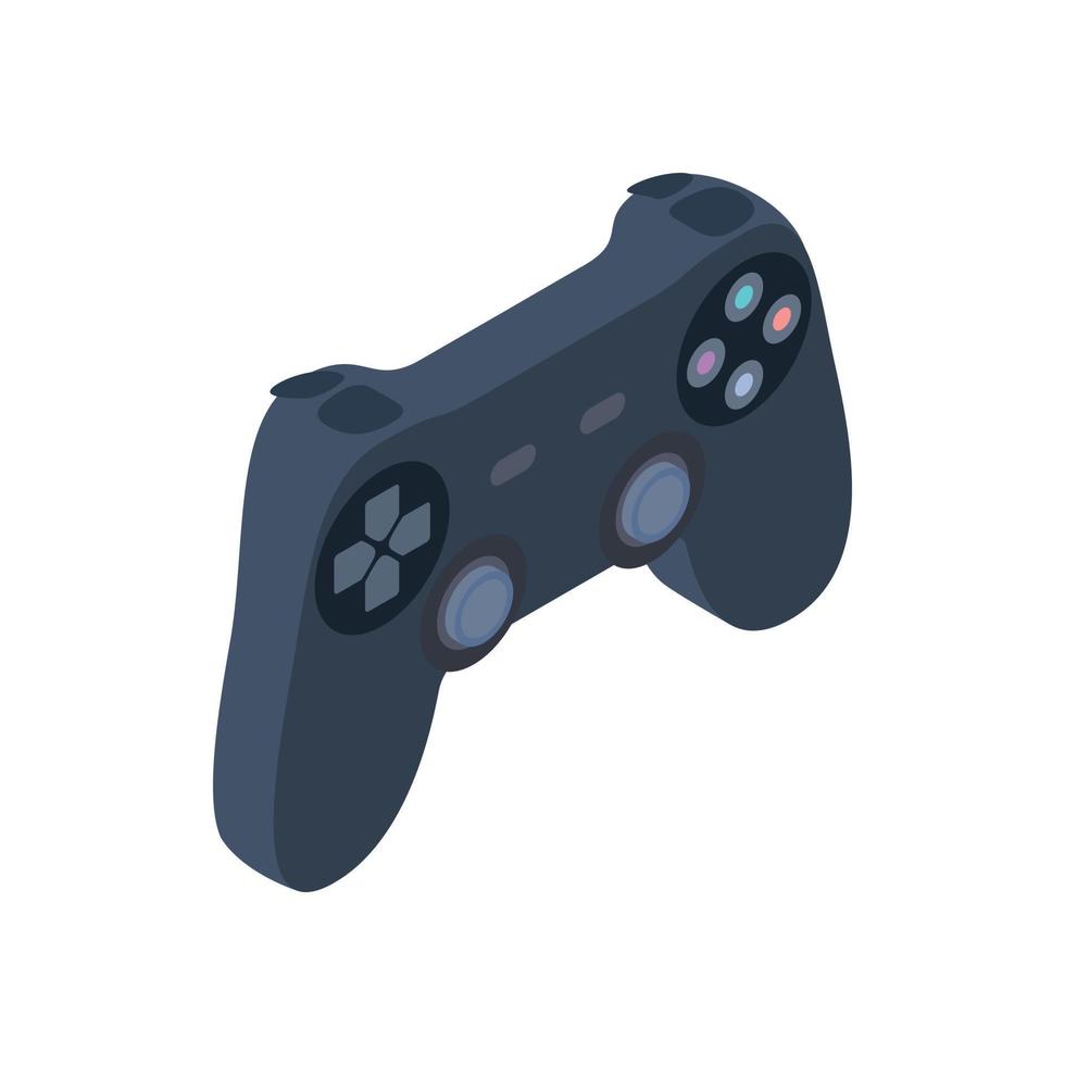 icono del controlador de juego, estilo isométrico 3d vector