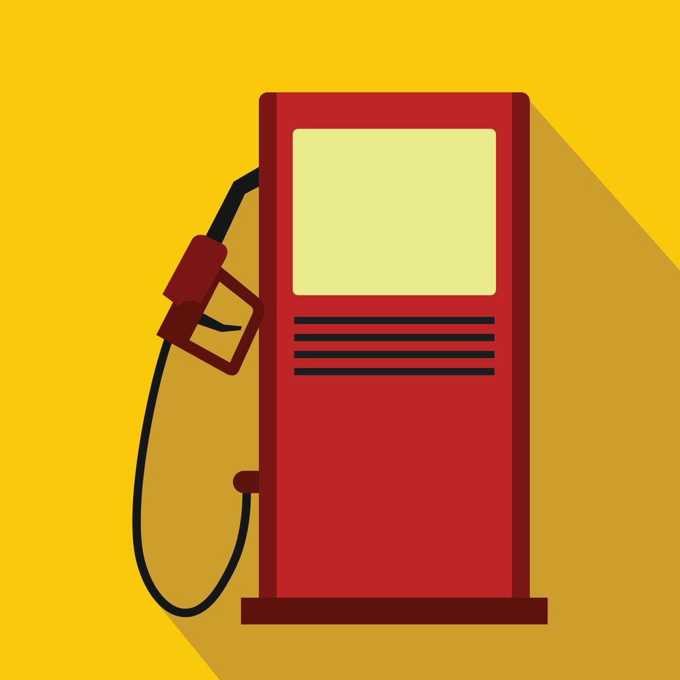 Gas station icon, flat style 14151158 Vector Art at Vecteezy