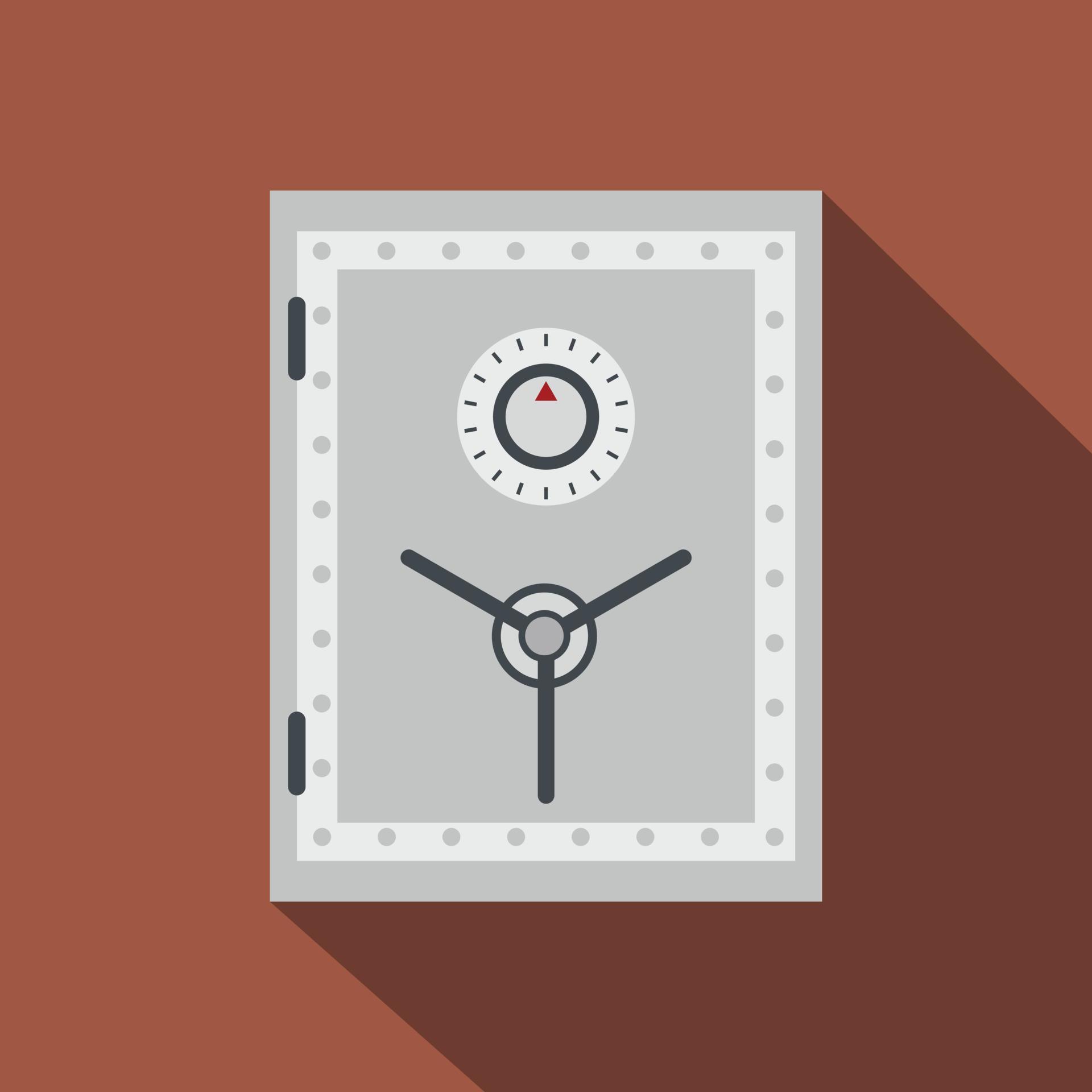 Security safe flat 14151184 Vector Art at Vecteezy
