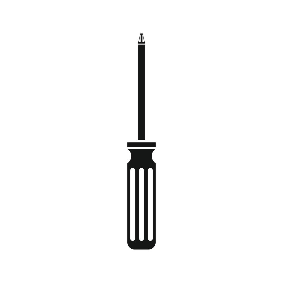 Screwdriver icon, simple style vector