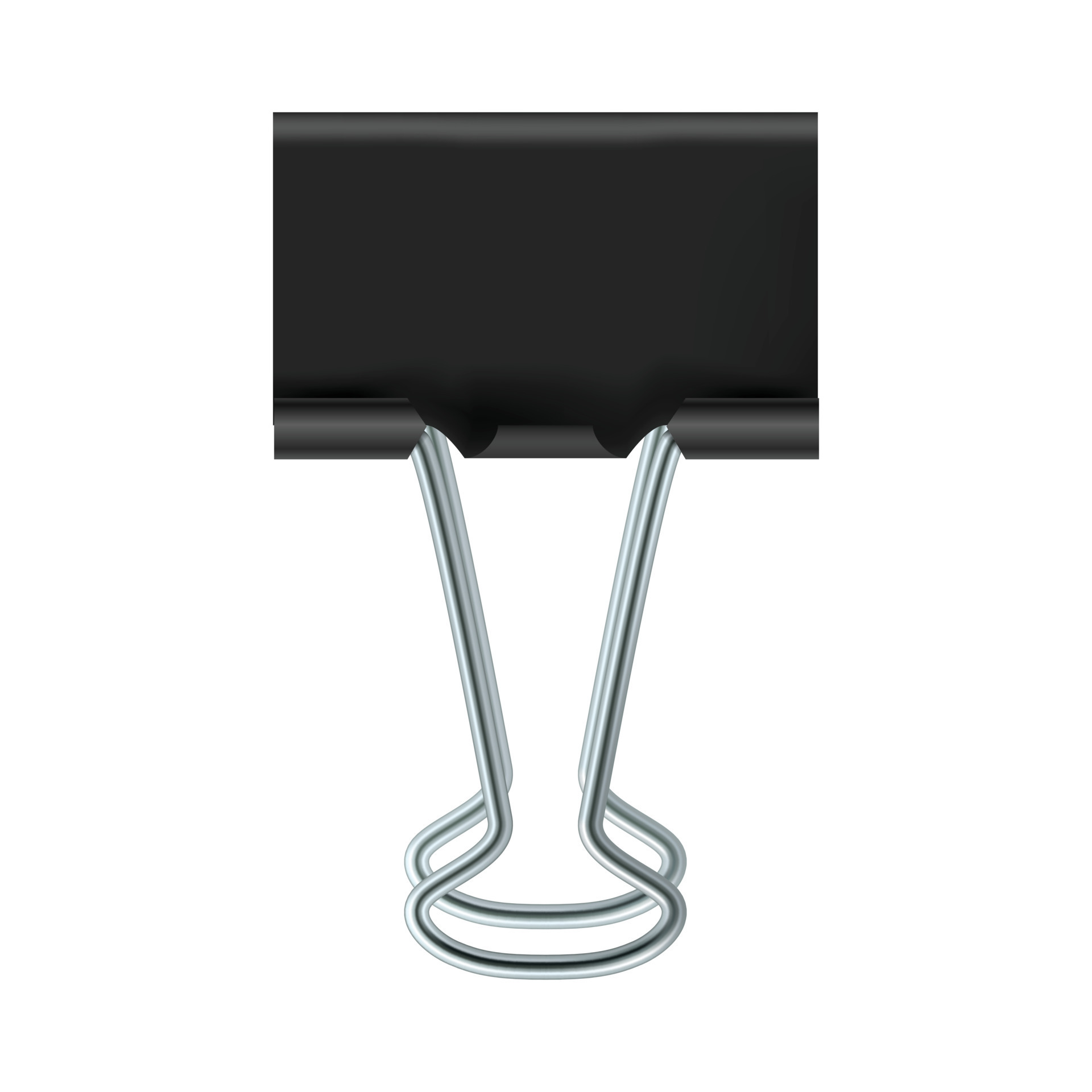Black binder clip icon 14151269 Vector Art at Vecteezy
