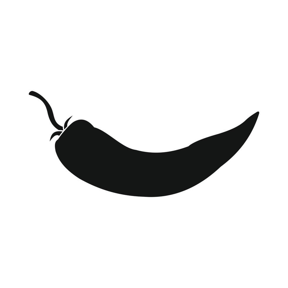 icono de ají picante, estilo simple vector