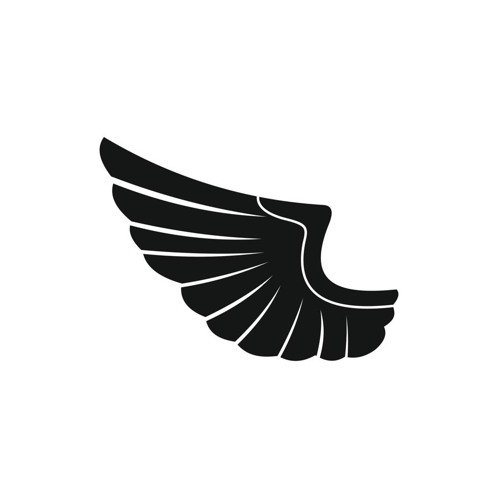 icono de ala en estilo simple vector