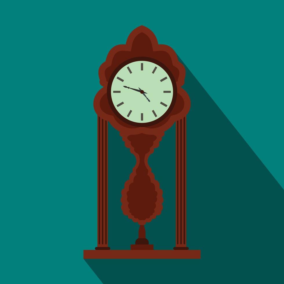 Watch icon, flat style vector