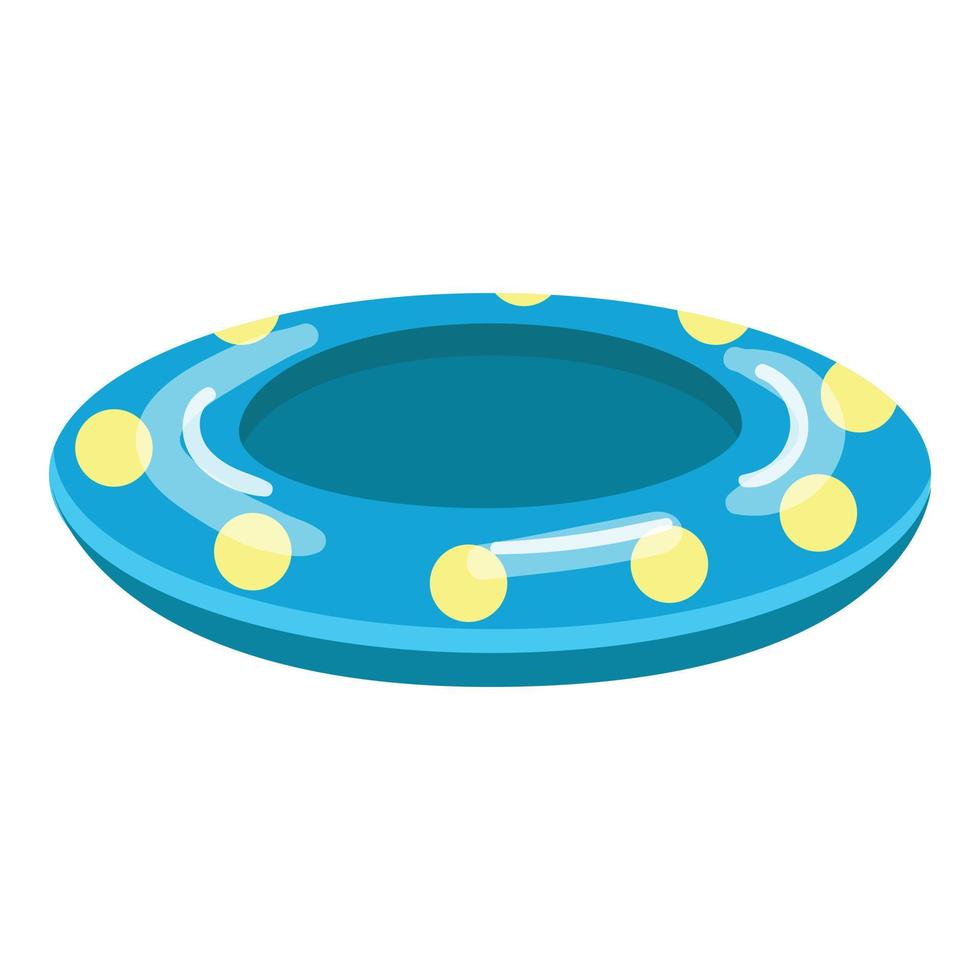 Pool ring icon cartoon vector. Summer float vector