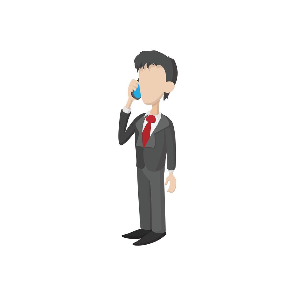 Businessman icon in cartoon style vector