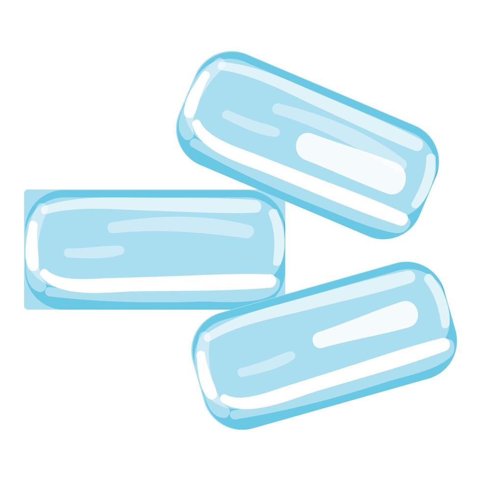 Ice gum icon cartoon vector. Candy pack vector