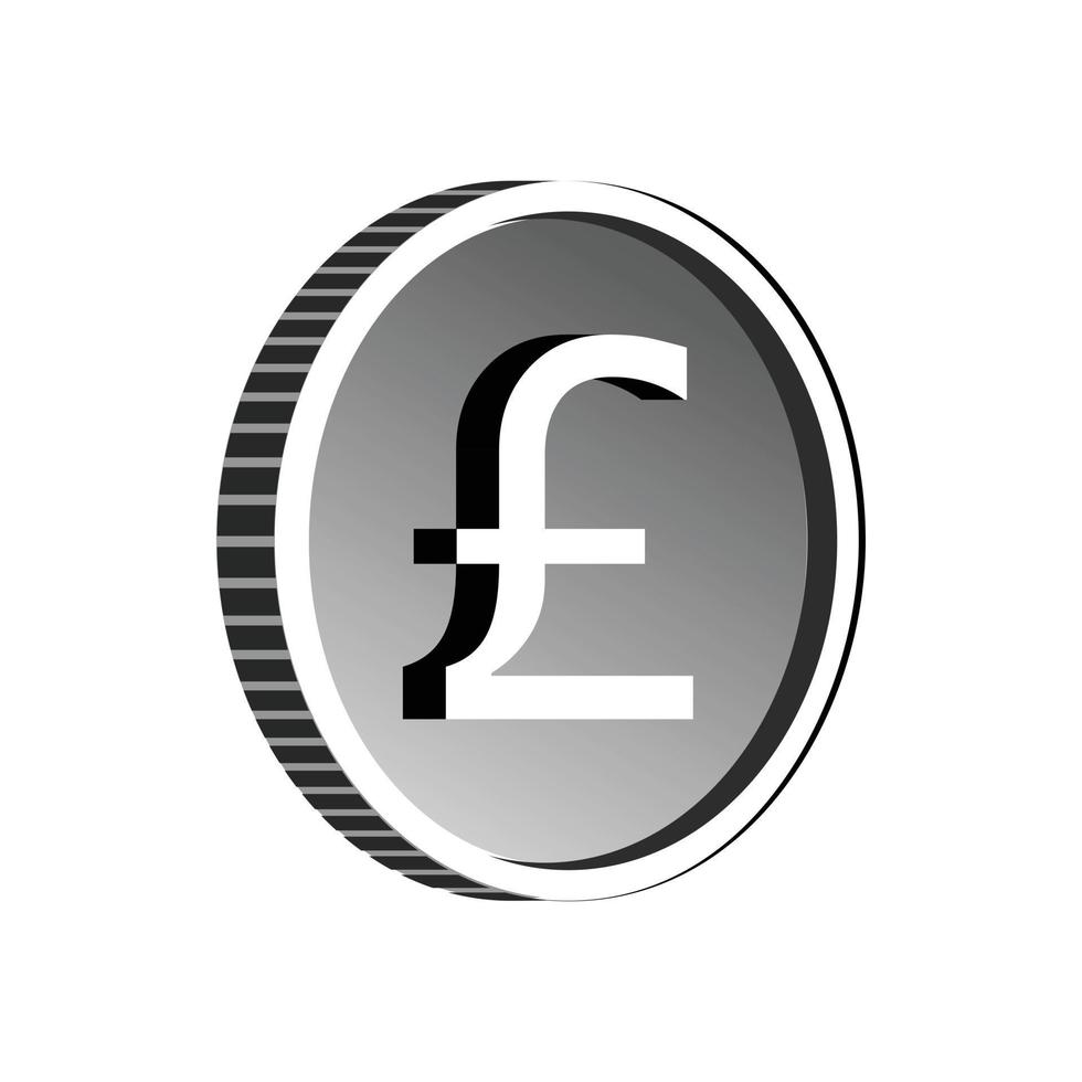 Pound sign icon, simple style vector