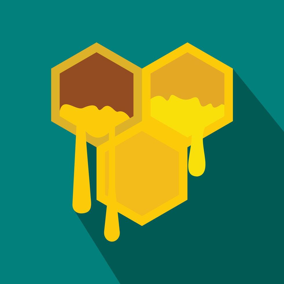 Honeycomb icon in flat style vector