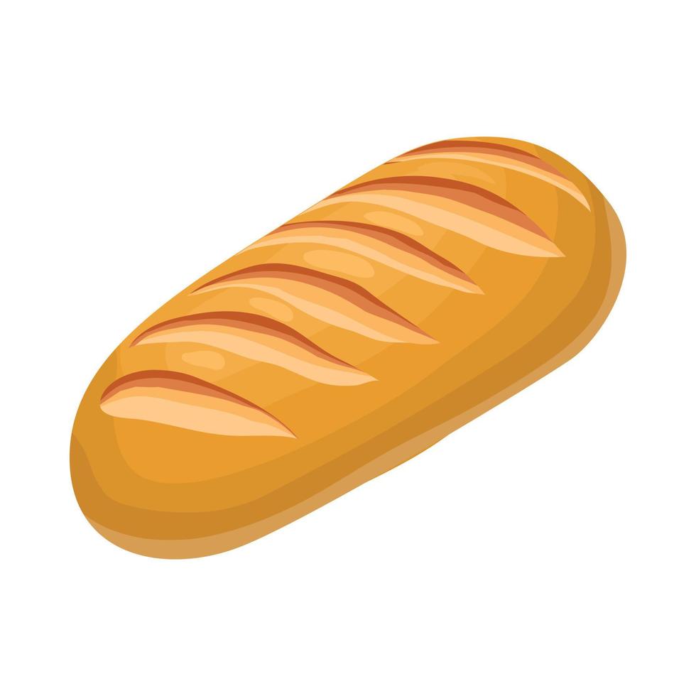 Loaf icon, cartoon style vector