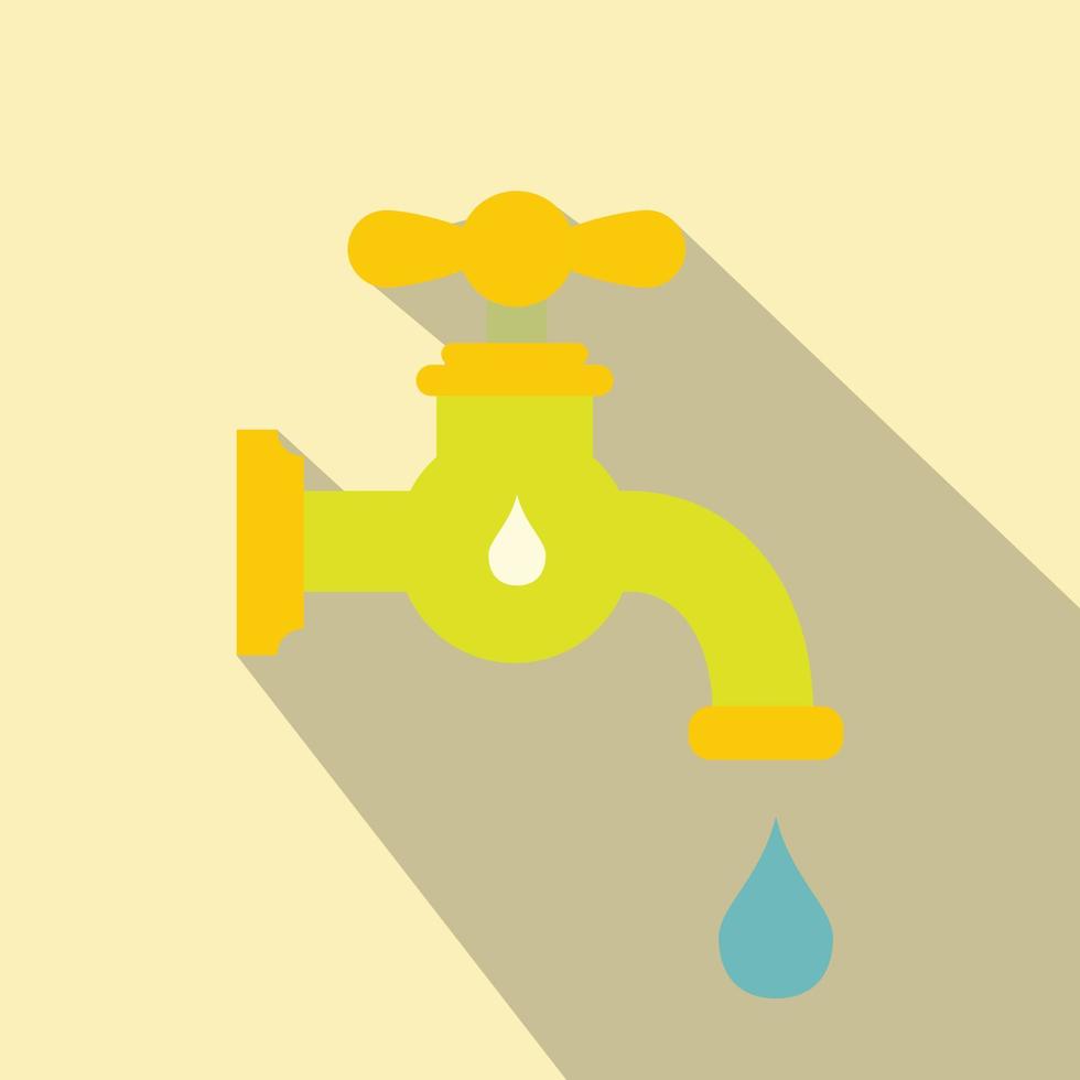 Save water flat icon vector