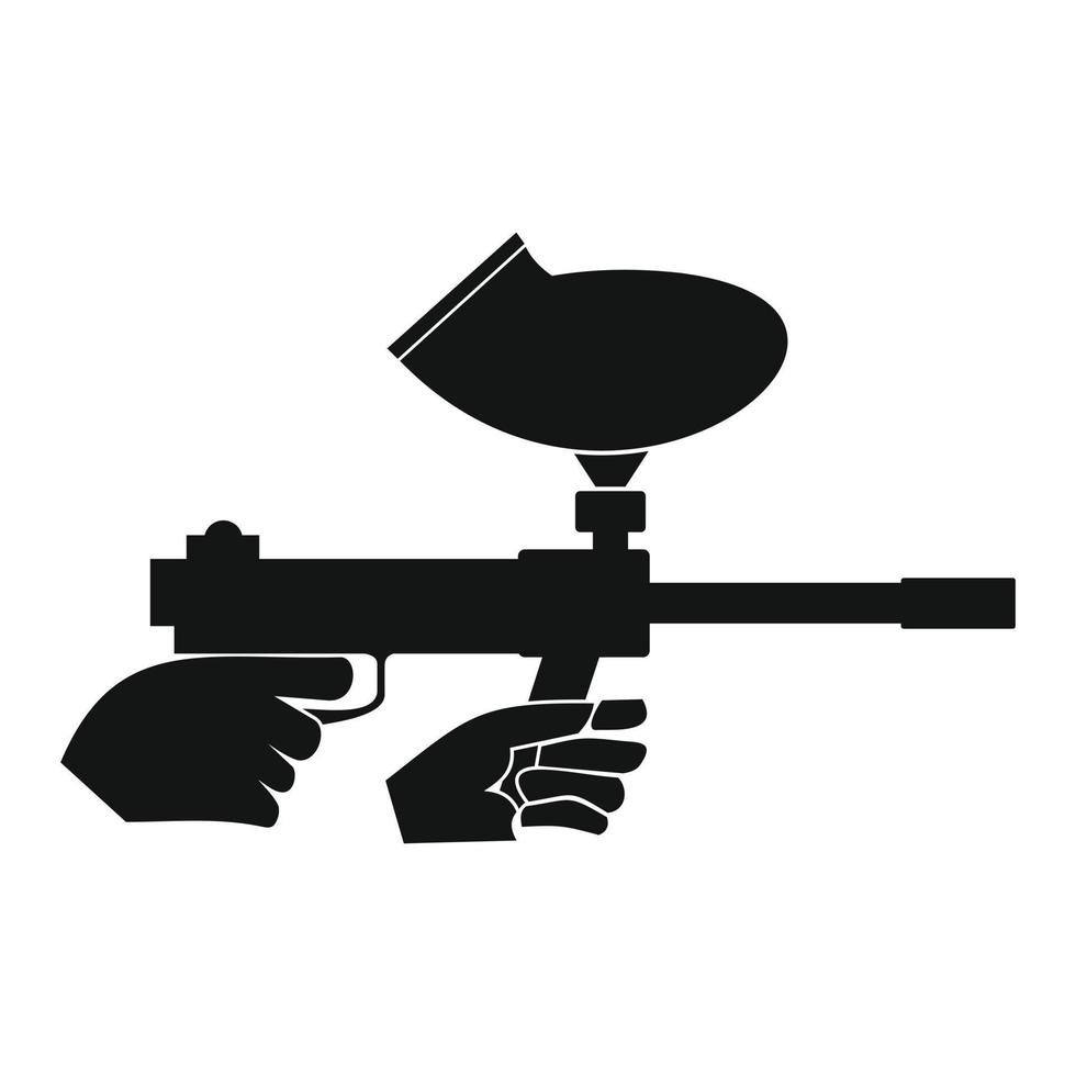 marcador de paintball simple icono vector