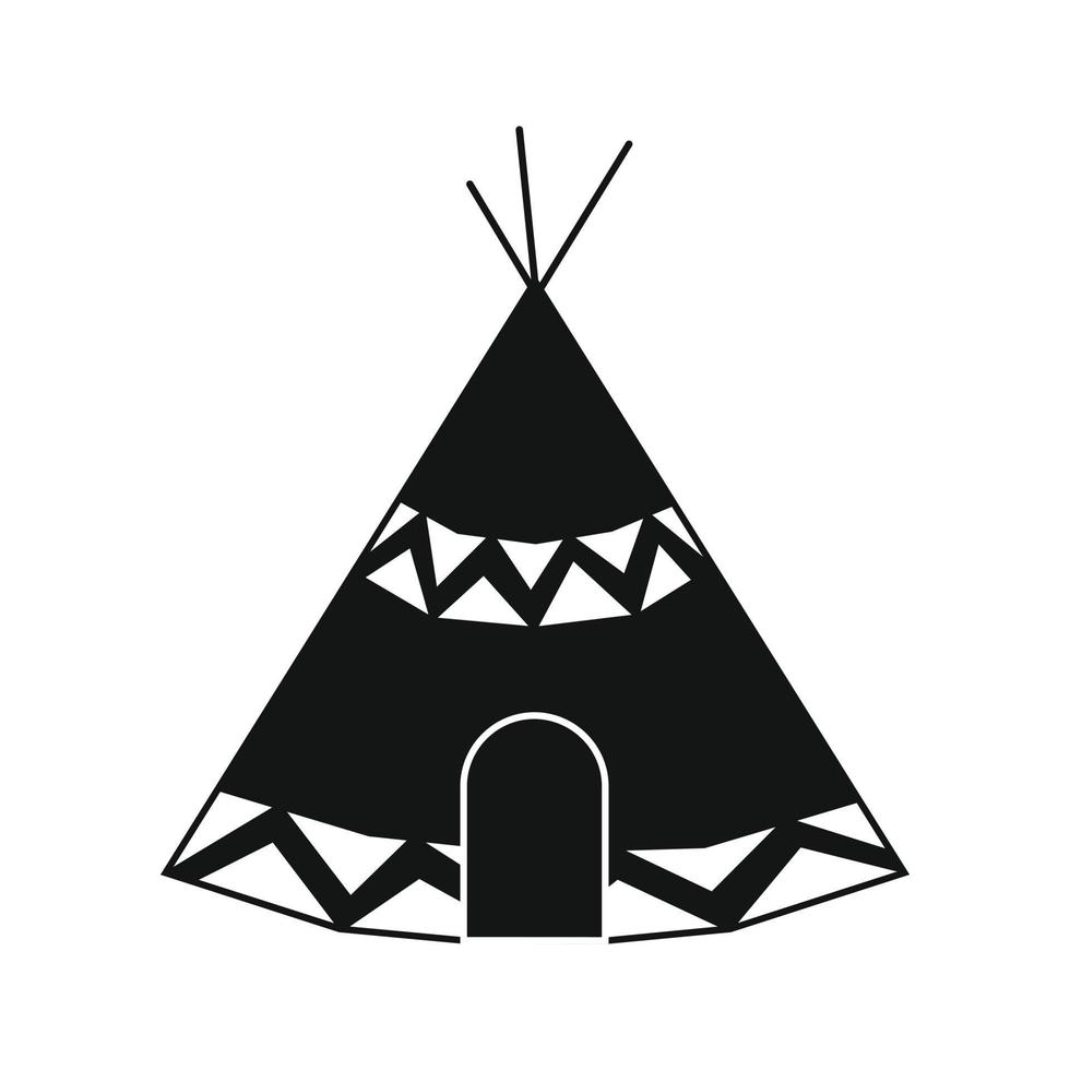 Indian tent icon vector