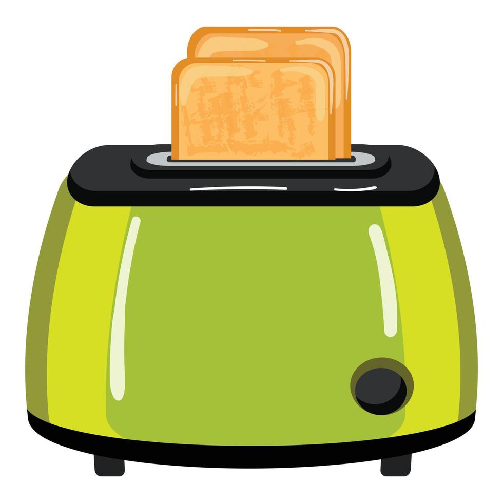 Kitchen toaster icon cartoon vector. Bread machine vector