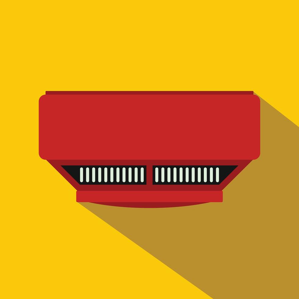 Smoke detector flat icon vector