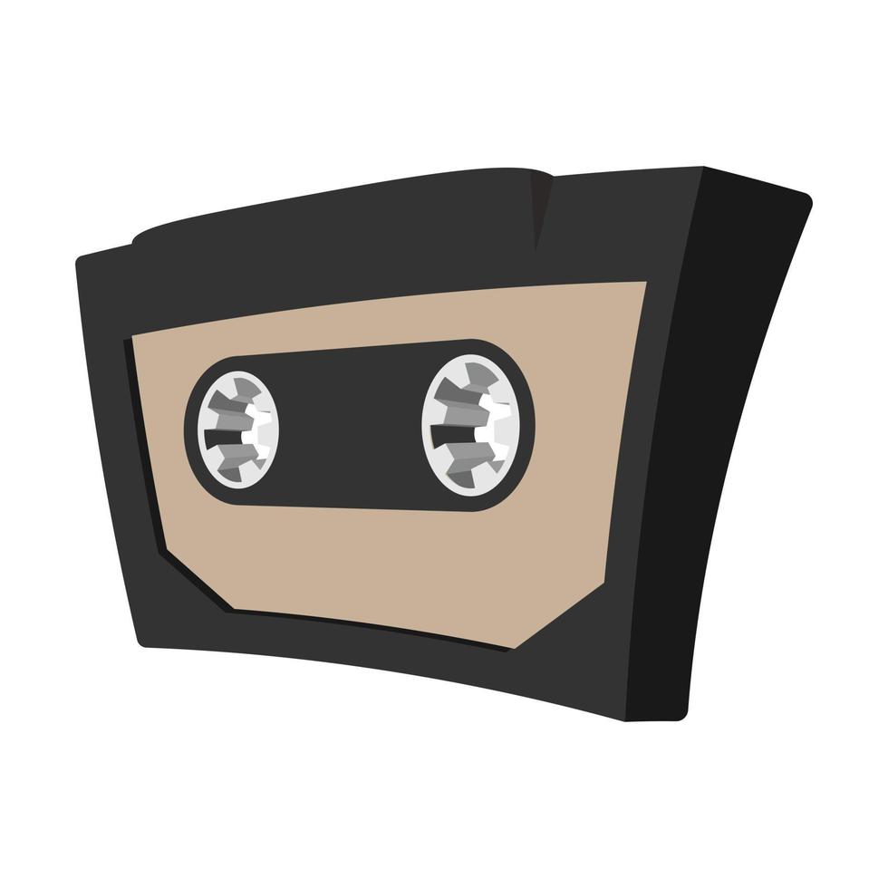 Audio cassete cartoon icon vector