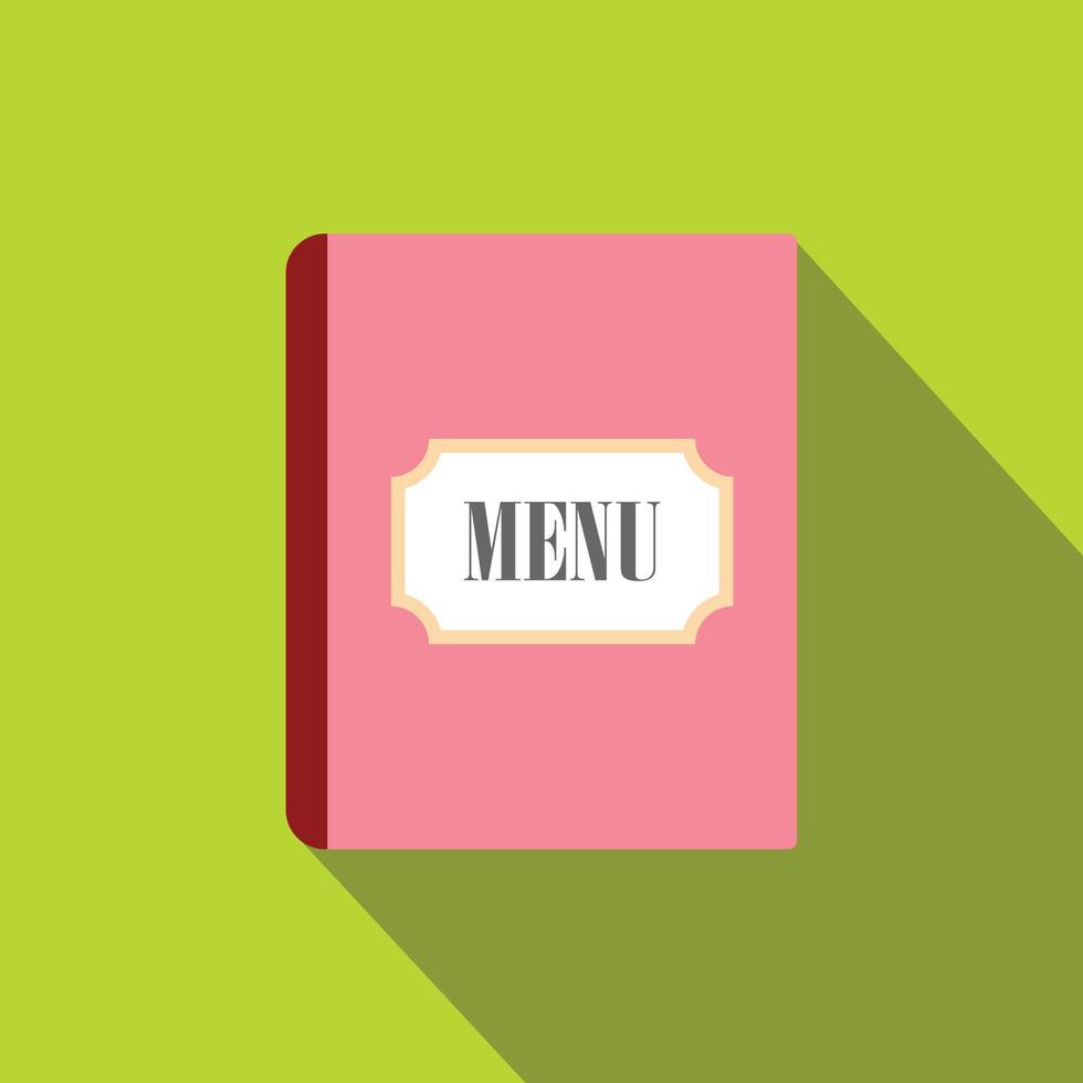 Restaurant menu flat icon vector