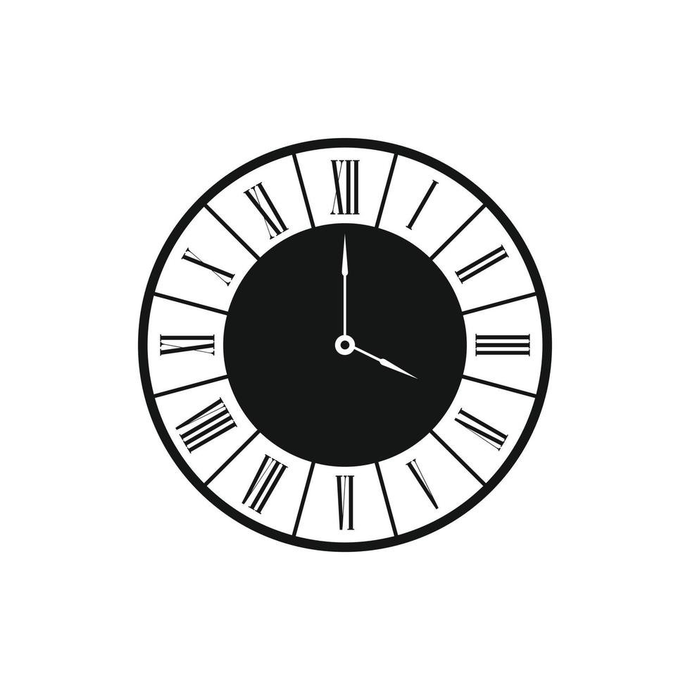Watch icon, simple style vector
