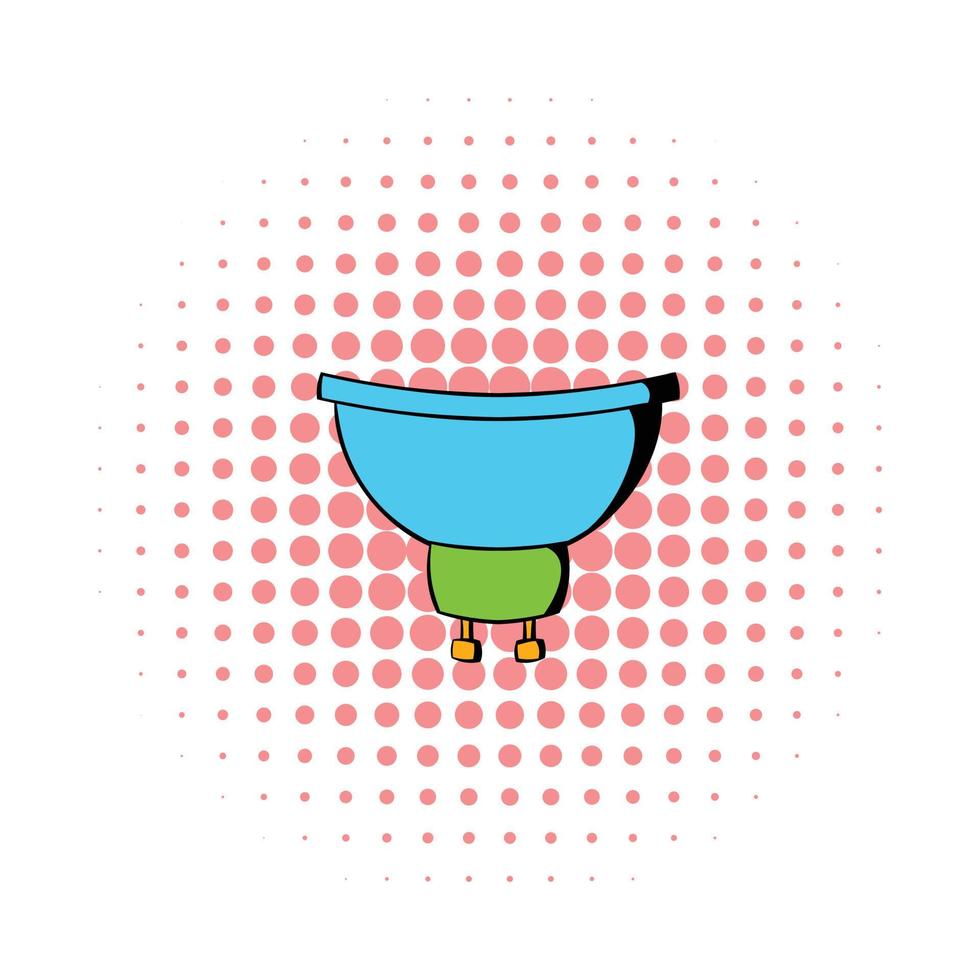 Luminodiode icon in comics style vector