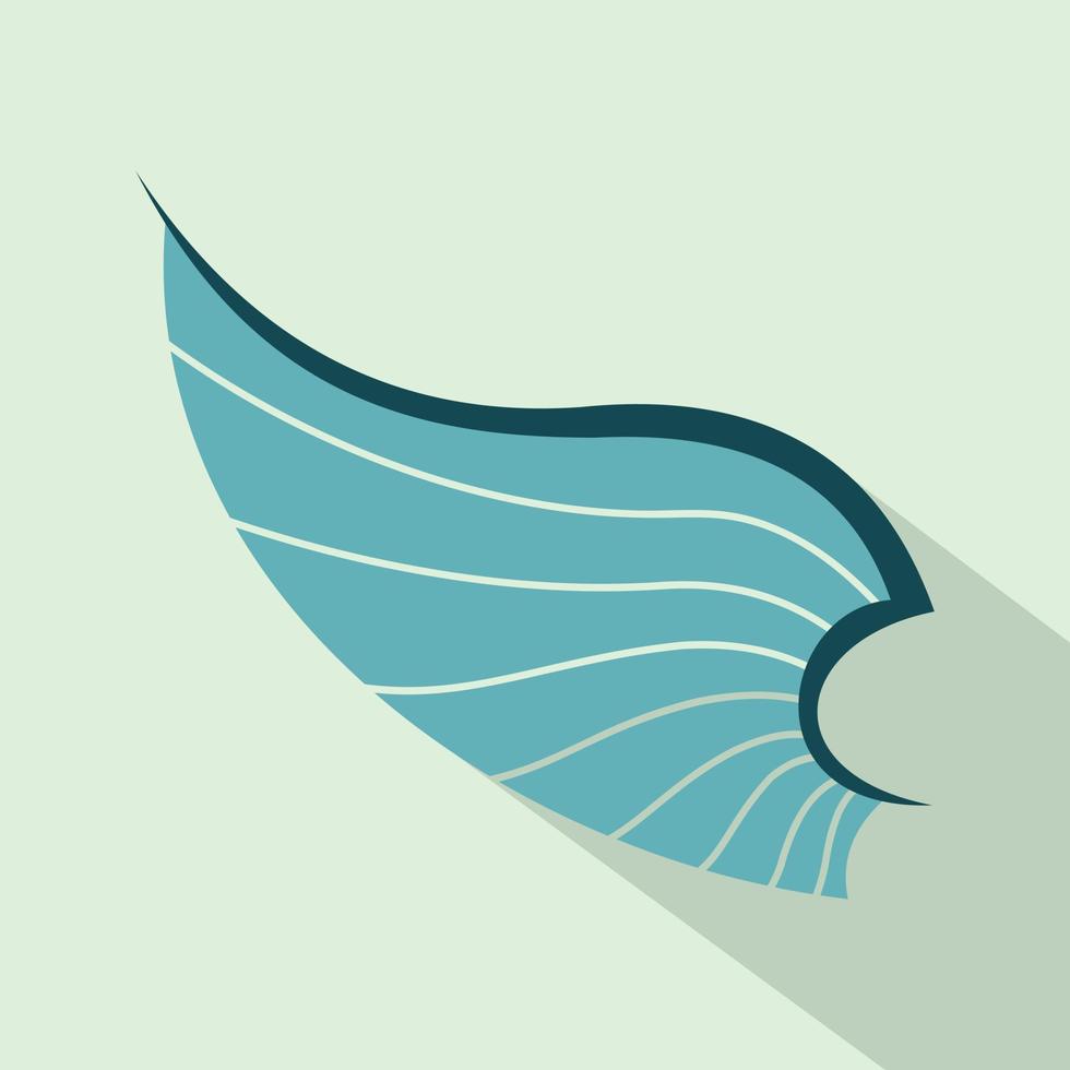 Wing icon in flat style vector