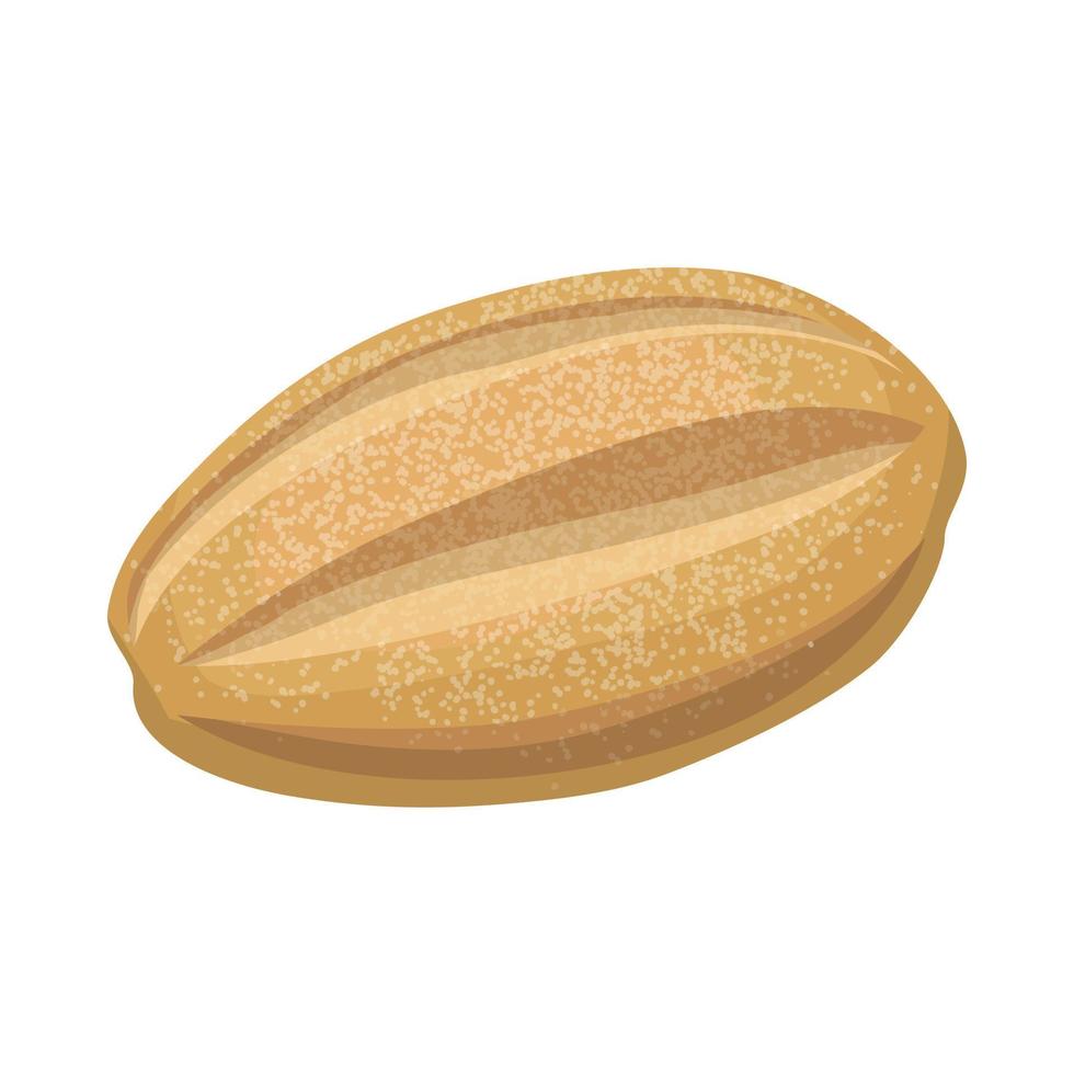 Grain loaf icon, cartoon style vector