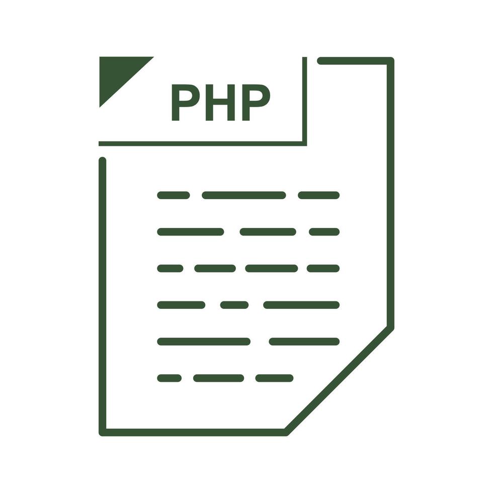 PHP file icon, cartoon style vector