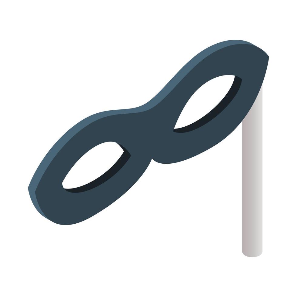 Incognito mask isometric 3d icon vector