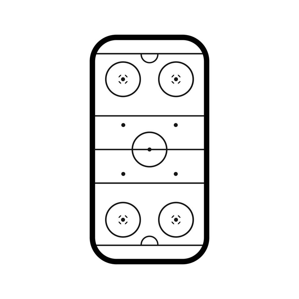 Ice hockey rink icon vector