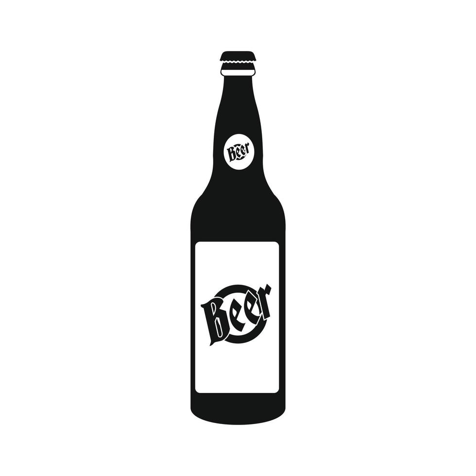 icono de botella de cerveza vector