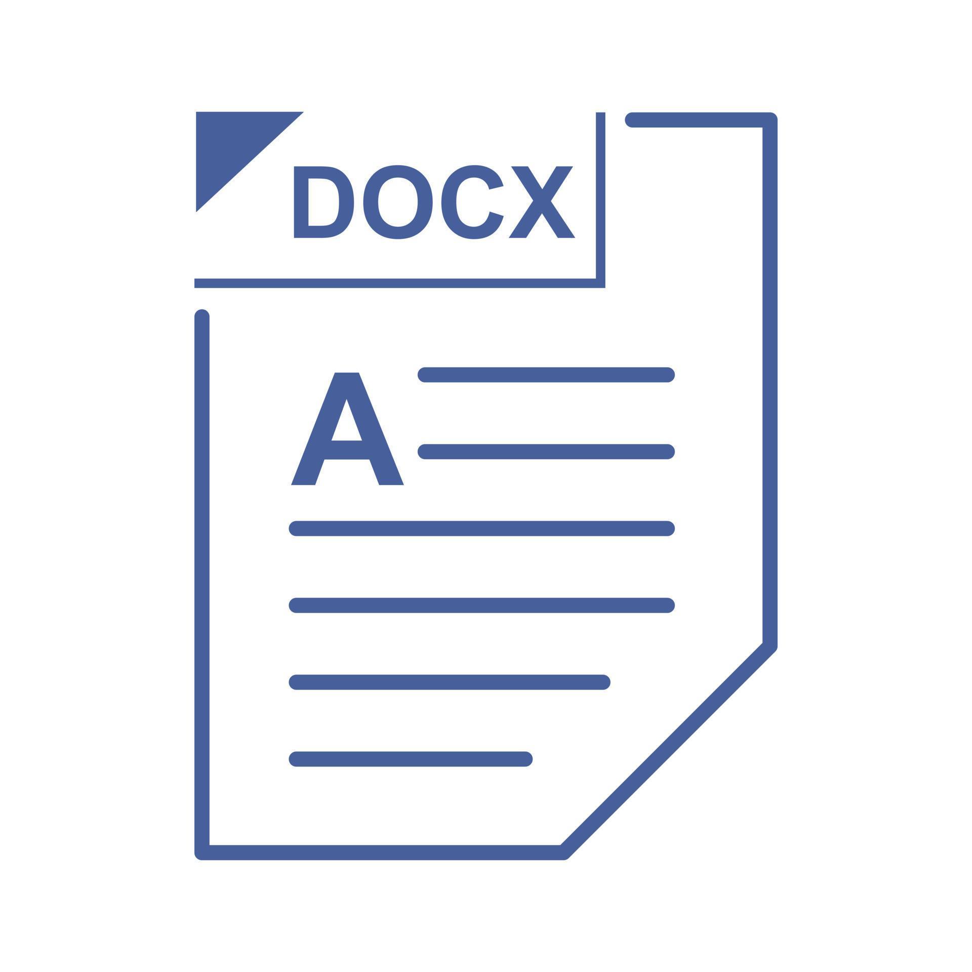 DOCX file icon, cartoon style 14152514 Vector Art at Vecteezy