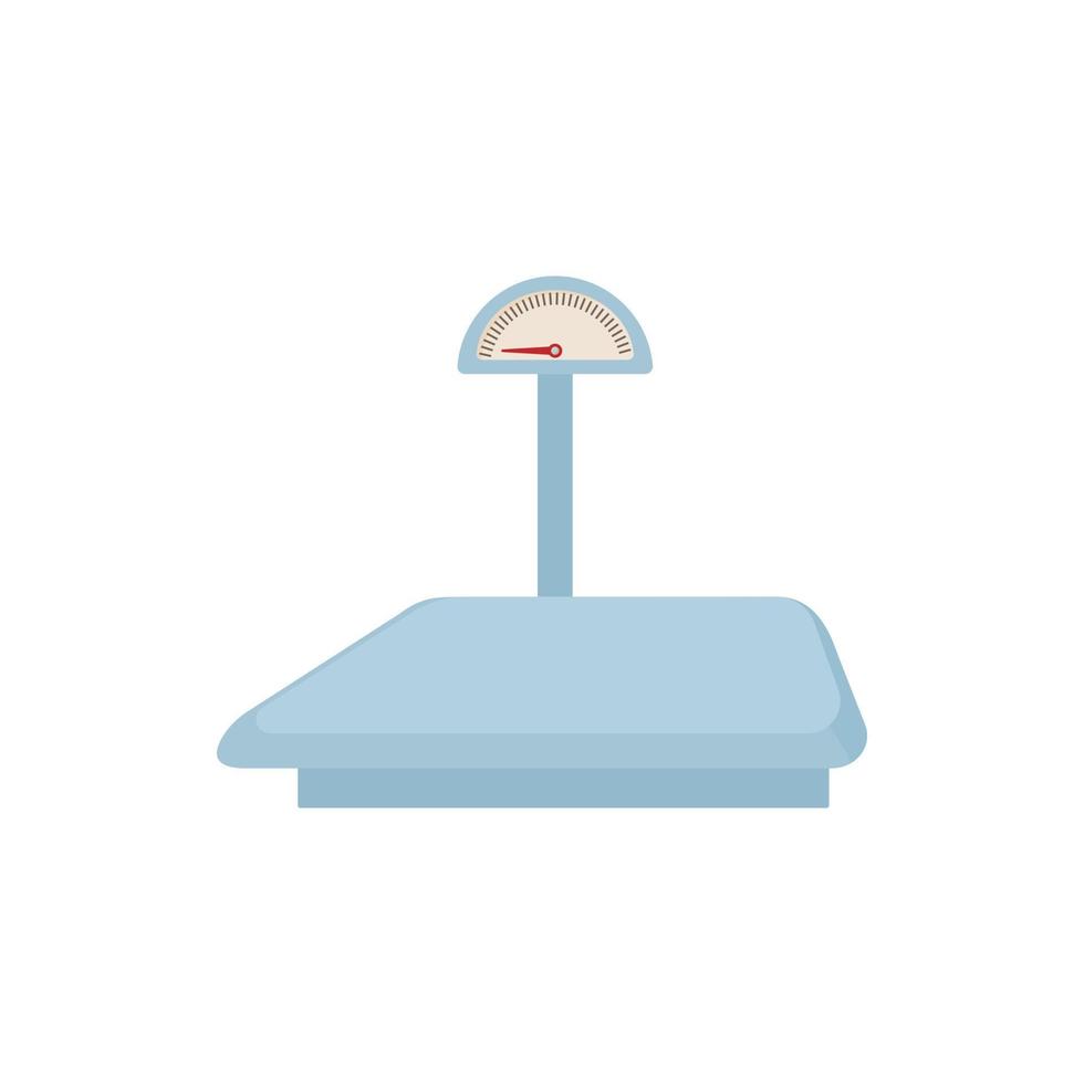 Cargo scales icon, cartoon style vector