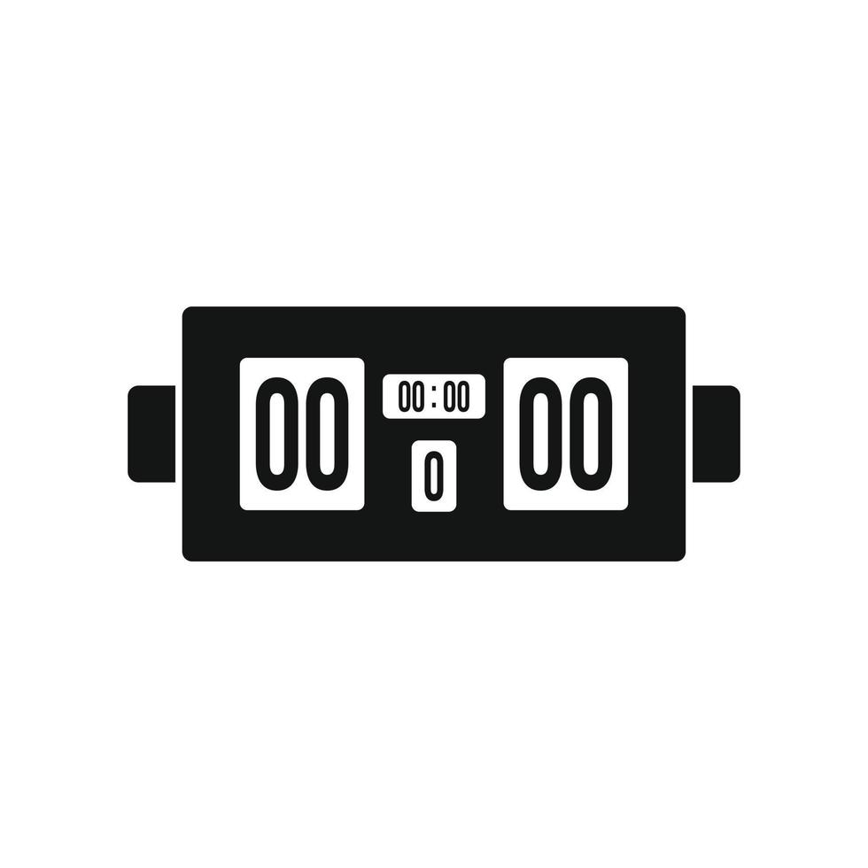 Scoreboard black simple icon vector